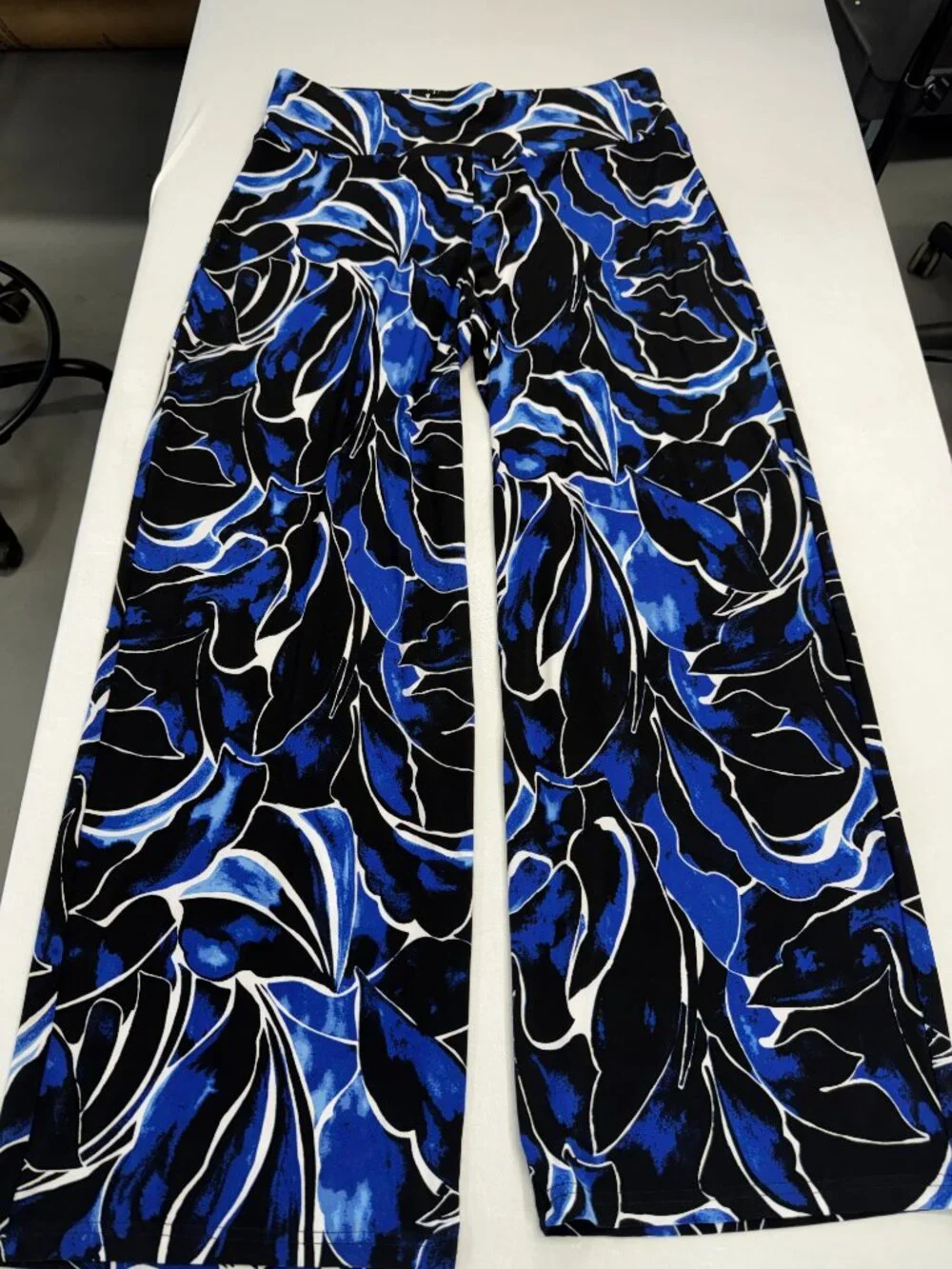 Anne Klein Black Palazzo Wide Leg Pants Stretchy Sz L NWT - Picture 9 of 9